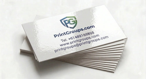 Business Cards 310gsm Artboard Gloss Cello One Side - PrintGroups.com